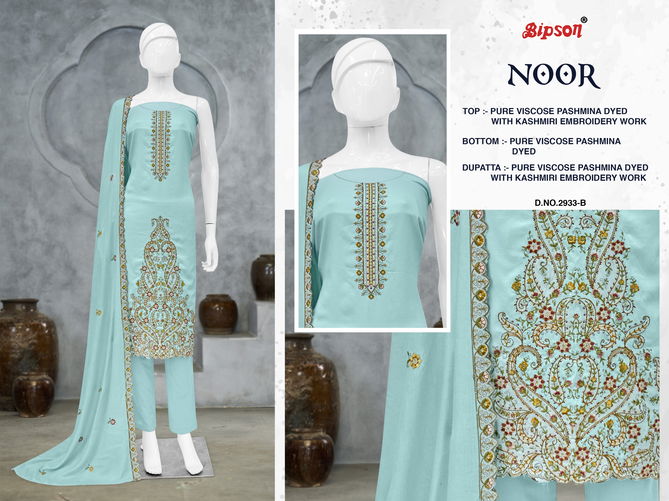 Noor 2933 Viscose Pashmina Embroidery Dress Material Wholesale Shop In Surat